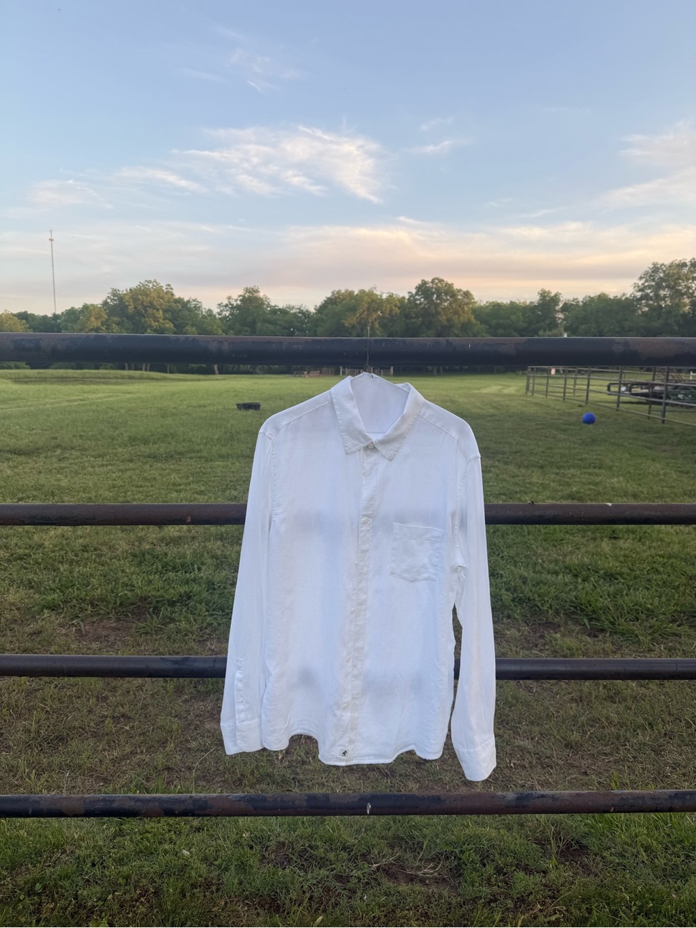 Caribbean Joe White Men's Long-Sleeve Dress Shirt